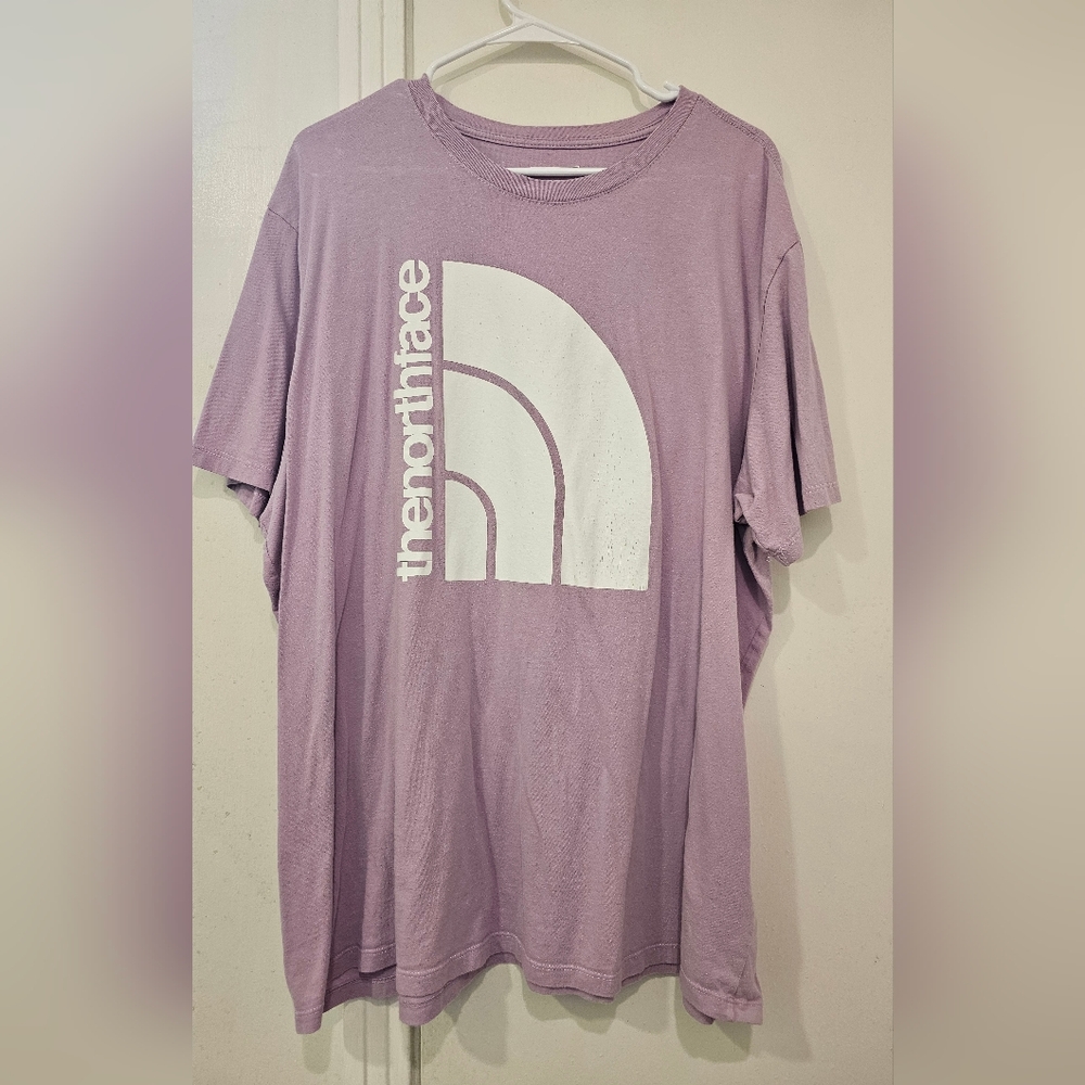 The North Face Lavender Tee with White Logo